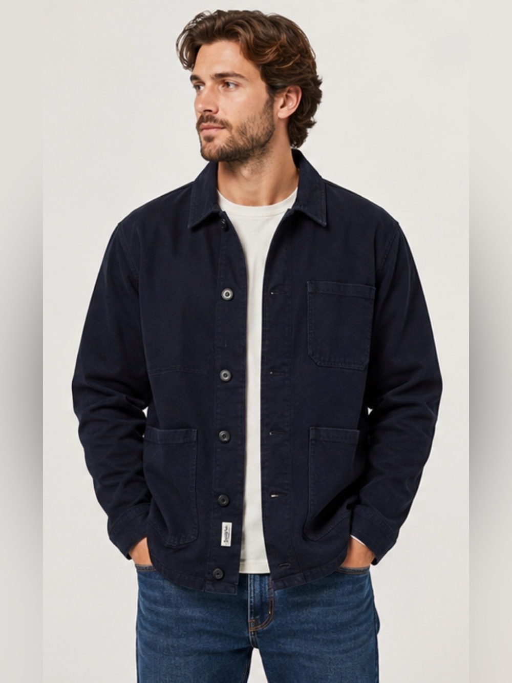 Men's Stronghold Navy Utility Work Jacket | Size XL
